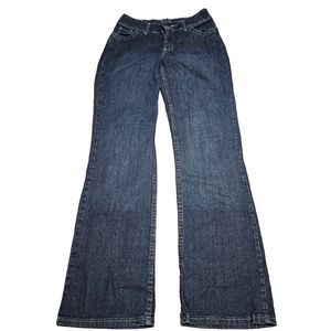 Like New Vintage Chic Dark Blue Bootcut Denim Jeans
